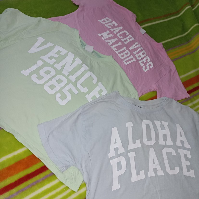 Baskılı Kız Tişörtü, Kısa Kollu, Pembe - Görsel 2