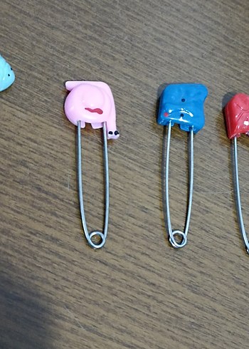 Renkli Bebek Emzik Tutucu İğneler - Görsel 2