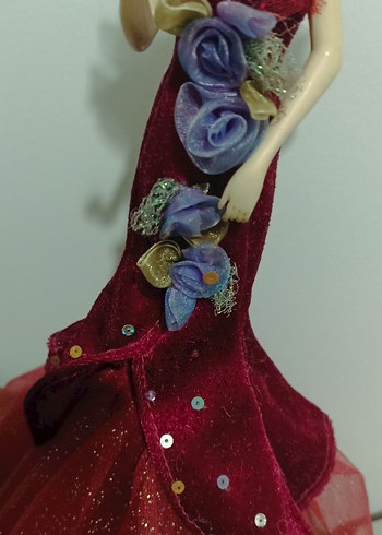 Bordo Renkli Şapkalı Bebek - Görsel 2