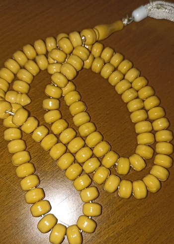 Erkek Parlak Sarı Tesbih - Görsel 2