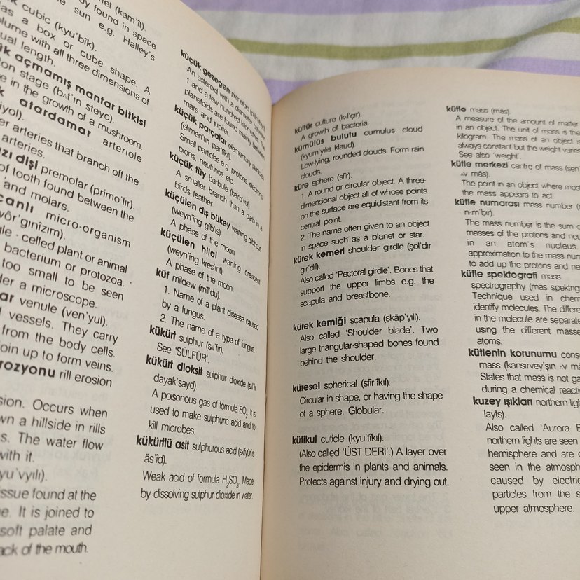 İngilizce-Türkçe Bilim Sözlüğü - Görsel 3