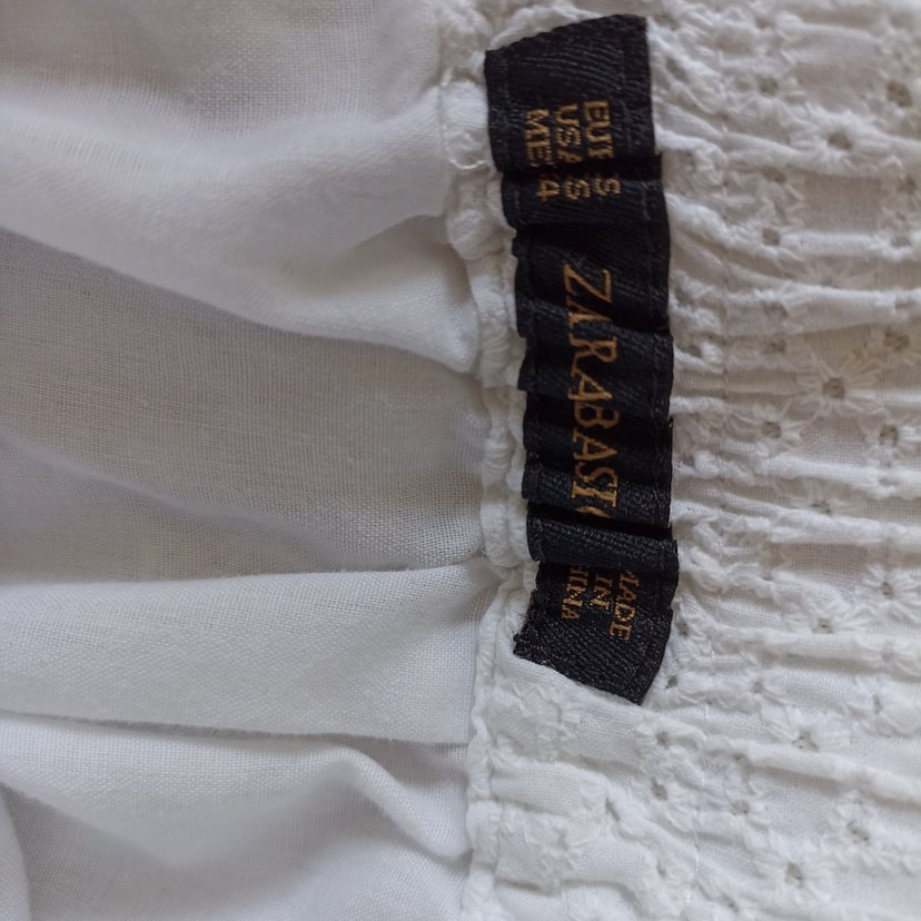 Pamuk Beyaz Pileli Midi Hamile Eteği - Görsel 2