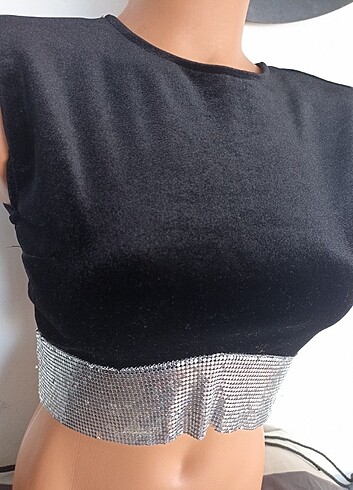 Bershka Taş detaylı bluz