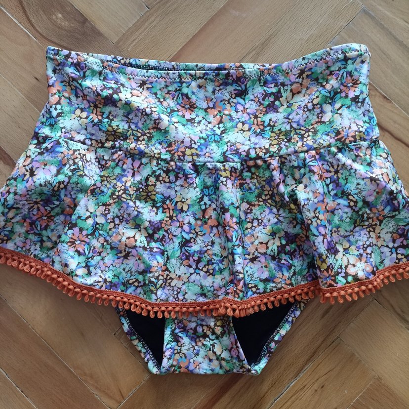 Renkli Bohem Düşük Bel Mini Şort - Görsel 2