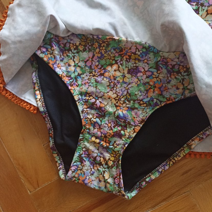 Renkli Bohem Düşük Bel Mini Şort - Görsel 3