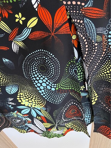 Desenli elbise - Görsel 4