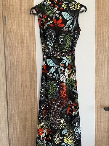 Desenli elbise - Görsel 5