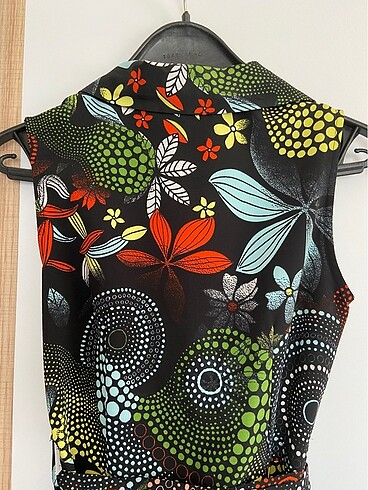 Desenli elbise - Görsel 6