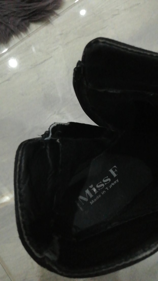 Siyah Süet Gotik Stiletto Topuklu Kadın Bot - Görsel 5