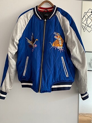 Saten bomber ceket