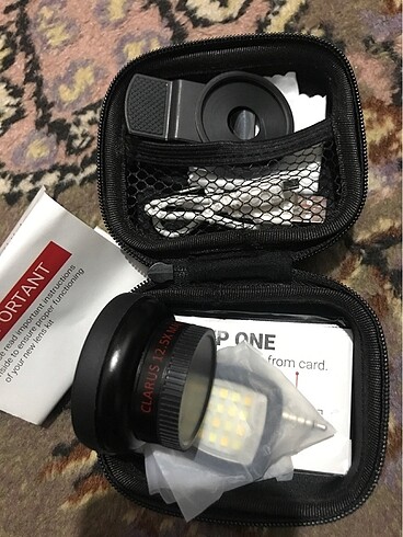 Diğer Xenvo Pro Lens Kit makro For iPhone And Android LED Light And Tr