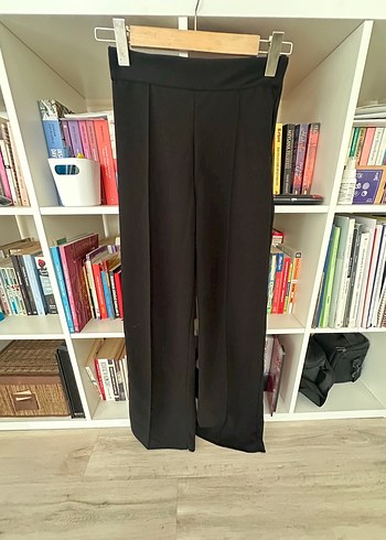 s Beden Siyah Kadın Ofis Kumaş Pantolon
