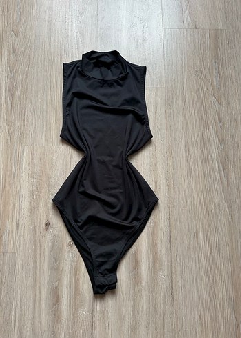 s Beden Kadın Siyah Kolsuz Fitted Monokini