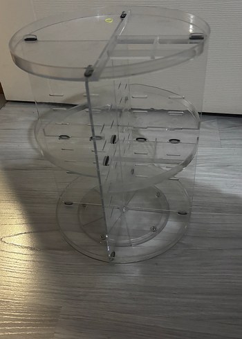 Döner Şeffaf Makyaj Organizeri - Görsel 3