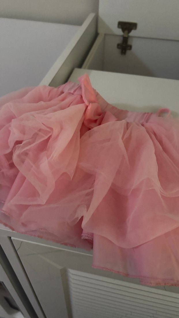 Kız Çocuk Pembe Fırfırlı askılı alt Üst - Görsel 3