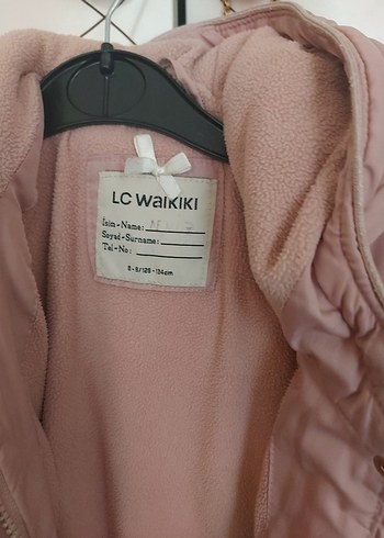 Düğmeli Pembe Kız Çocuk Mont - Görsel 4