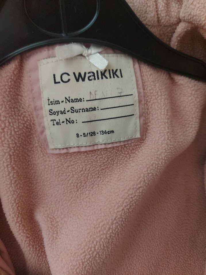 Düğmeli Pembe Kız Çocuk Mont - Görsel 5