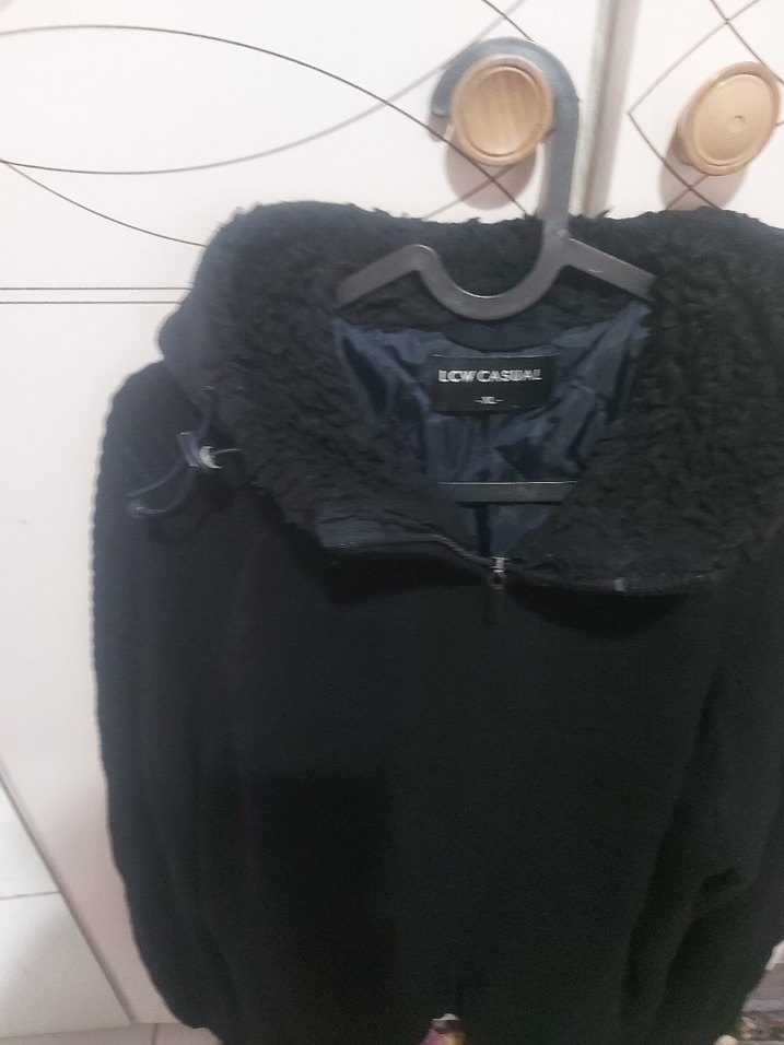 Siyah Fermuarlı Erkek Polar Ceket - Görsel 2