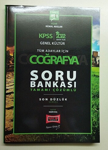 Yargı son düzlük coğrafya soru bankası kpss 2022 