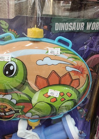 Renkli Dinozor Temalı Oyuncak Tüfek - Görsel 3