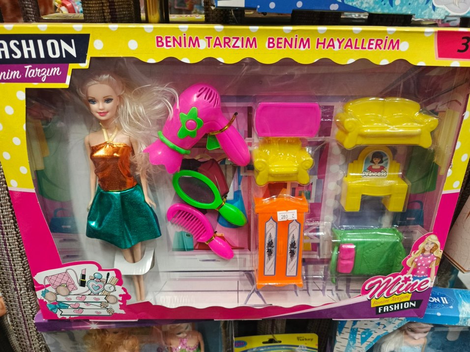 Renkli Saç Bakım Oyuncak Seti - Görsel 2