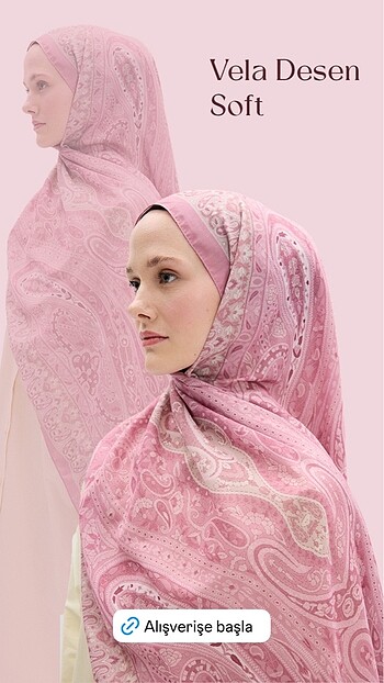 Diğer Pembe lotus desen camellia soft şal