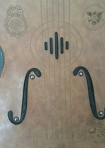 Beden Kahverengi Klasik Gitar Şeklinde Sırt Çantası