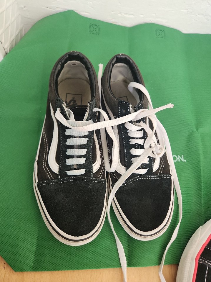 Vans Kadın Siyah Beyaz Spor Ayakkabı - Görsel 2