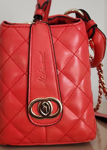 matmazel Kareli Tokalı Kadın Çanta - Görsel 5