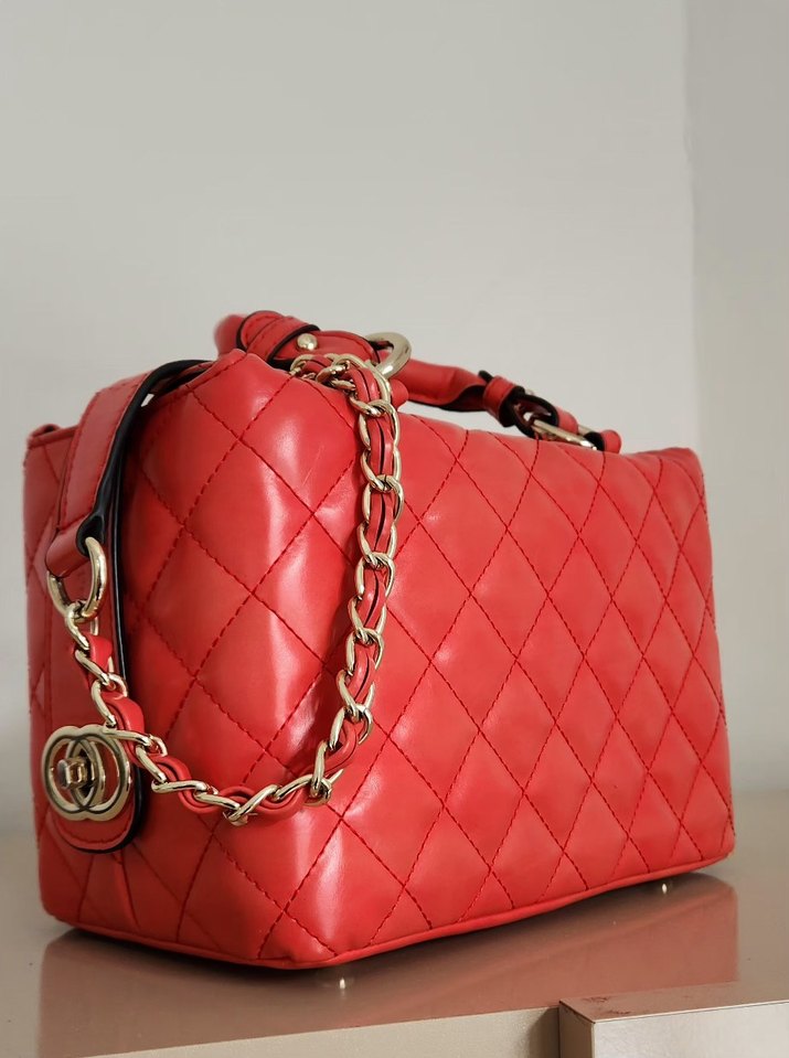 matmazel Kareli Tokalı Kadın Çanta - Görsel 2