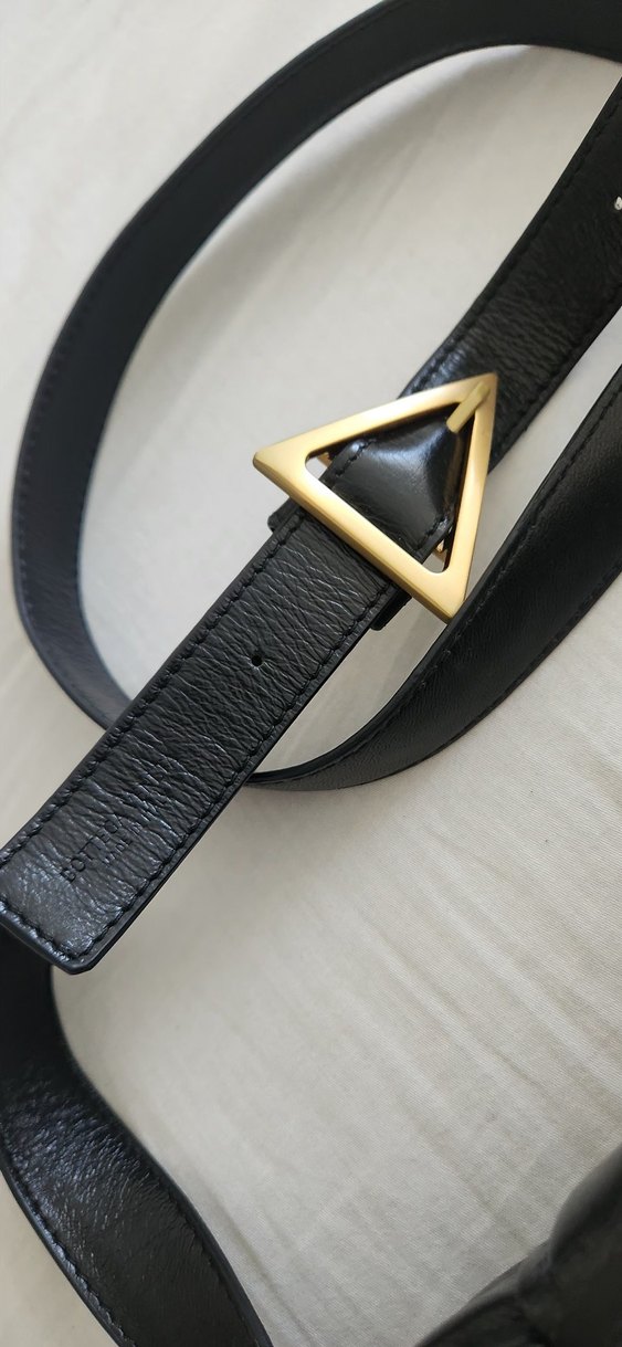 Siyah Kareli Deri Tokalı Kadın Çanta - Görsel 4