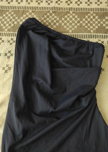 Lacivert Drapeli bluz - Görsel 2