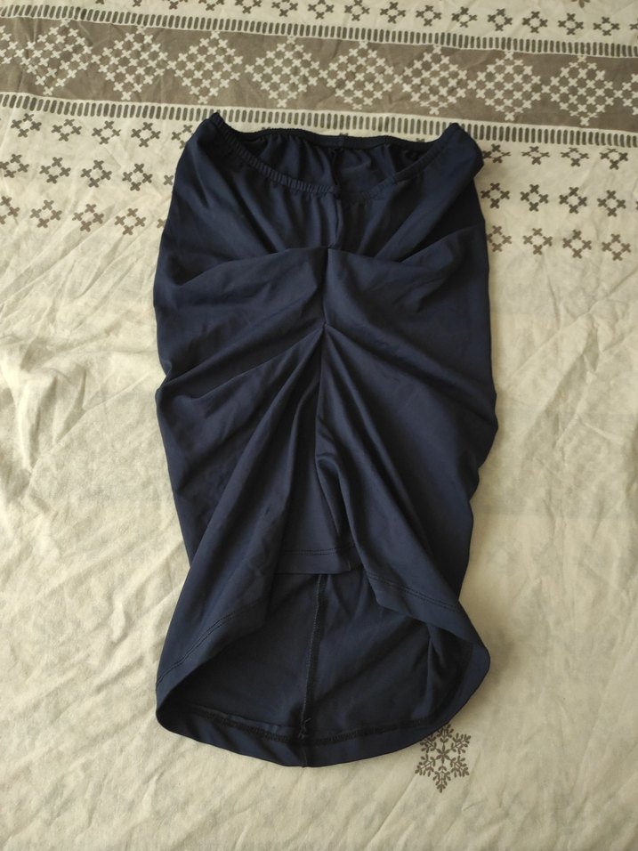 Lacivert Drapeli bluz - Görsel 3