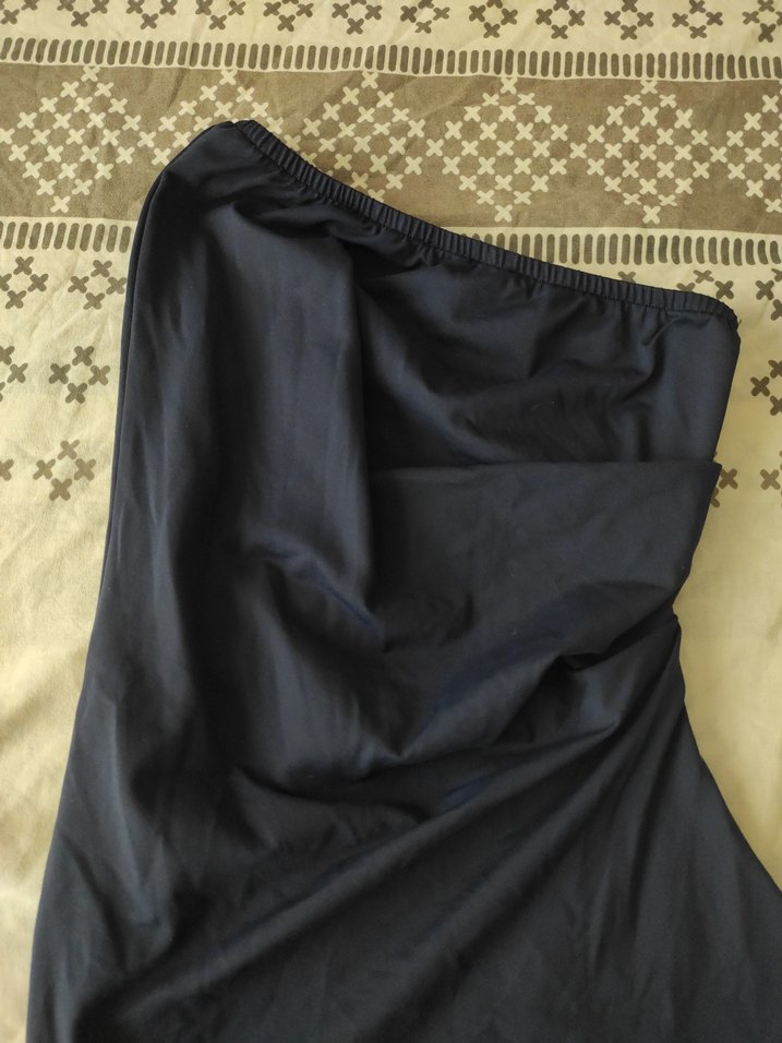 Lacivert Drapeli bluz - Görsel 2