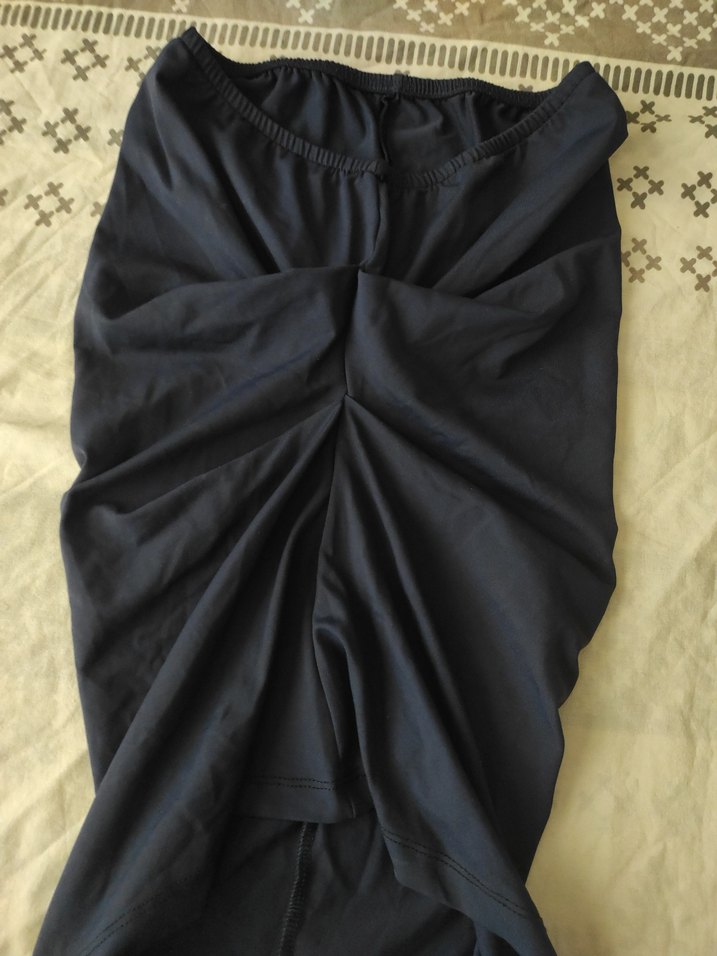 Lacivert Drapeli bluz - Görsel 4