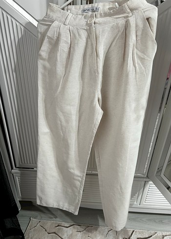 Krem renk pantolon - Görsel 2