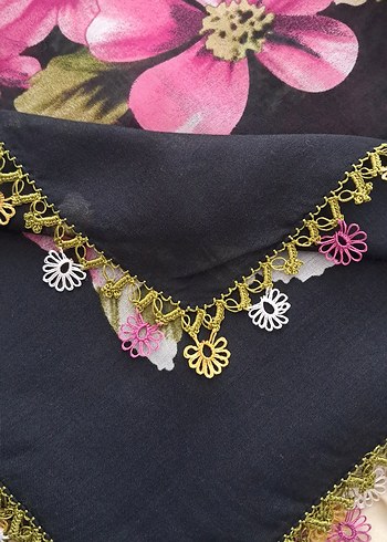 mekik oyası ve tığ oyası çember yazma - Görsel 7