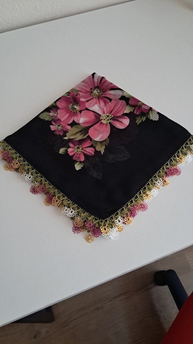 mekik oyası ve tığ oyası çember yazma - Görsel 5