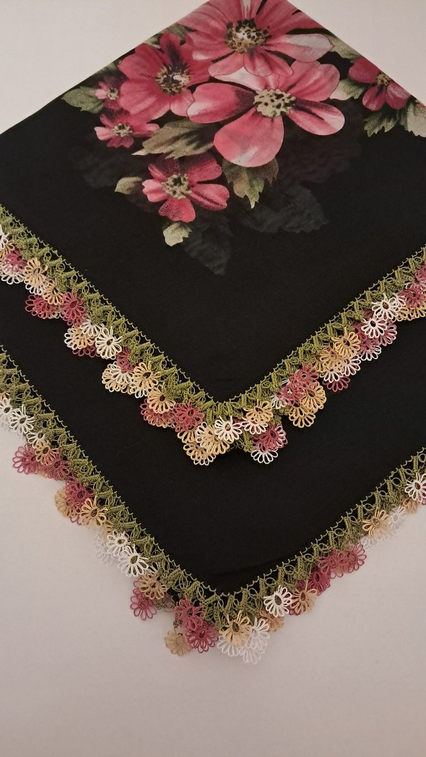 mekik oyası ve tığ oyası çember yazma - Görsel 2