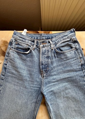 Dad fit boru paça kot pantolon - Görsel 2