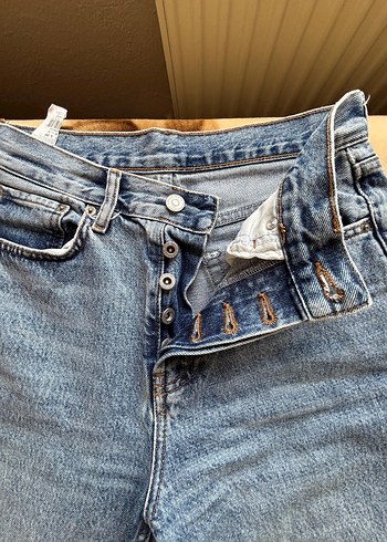 Dad fit boru paça kot pantolon - Görsel 3