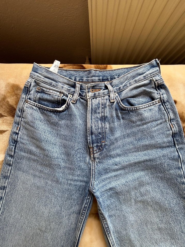 Dad fit boru paça kot pantolon - Görsel 2