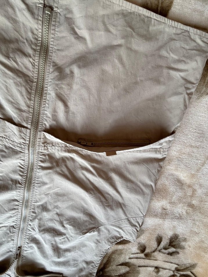 Outdoor Bej Fermuarlı Unisex Yelek - Görsel 3