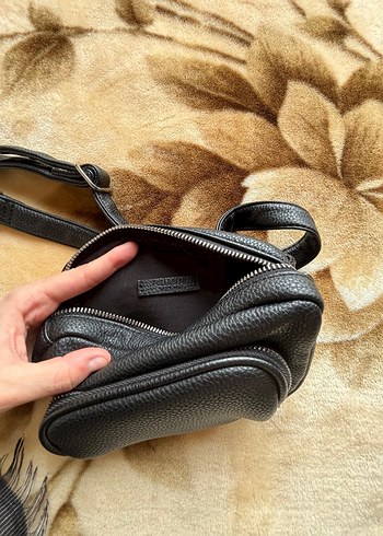 Pul
landbear Siyah Deri Bel Çantası - Görsel 3