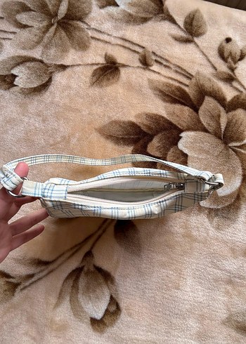 ekose desen omuz çantası - Görsel 4