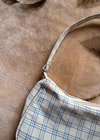 ekose desen omuz çantası - Görsel 3