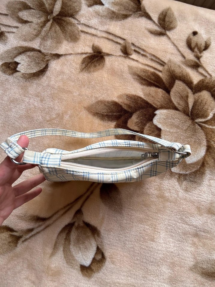 ekose desen omuz çantası - Görsel 4