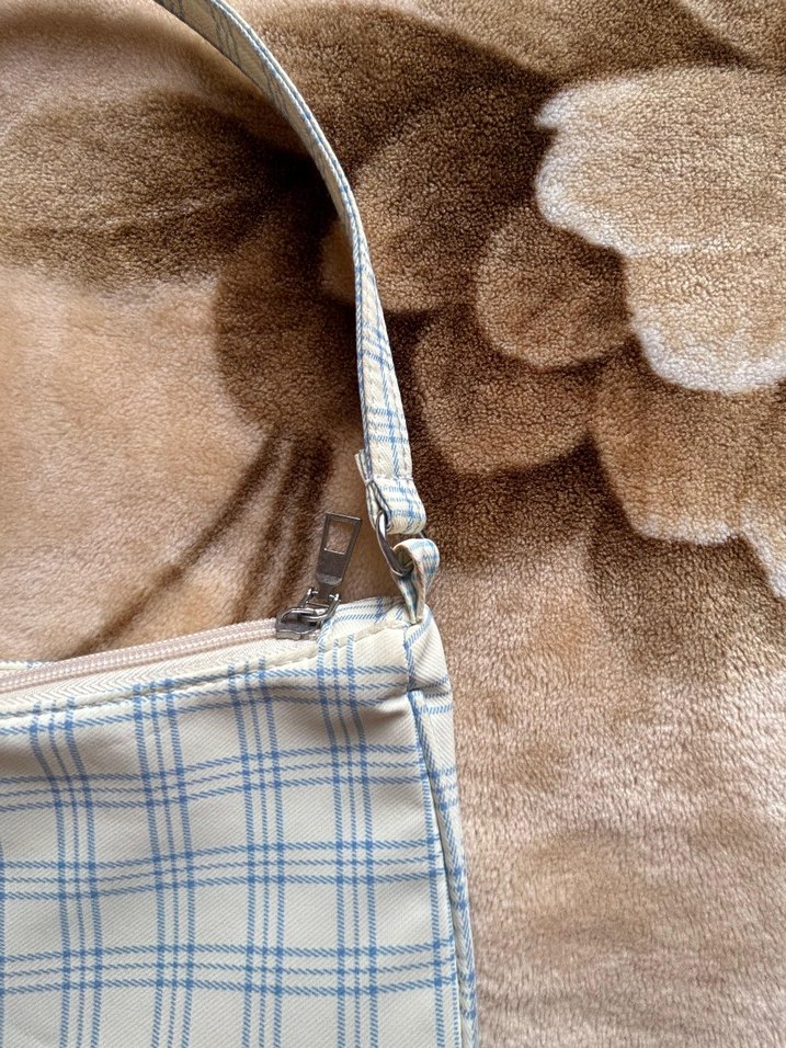 ekose desen omuz çantası - Görsel 2