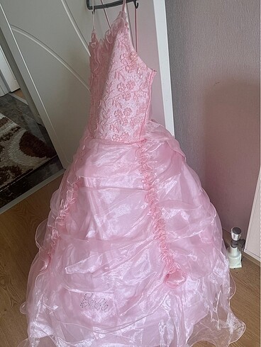 7 Yaş Beden Barbie marka çocuk elbise abiye