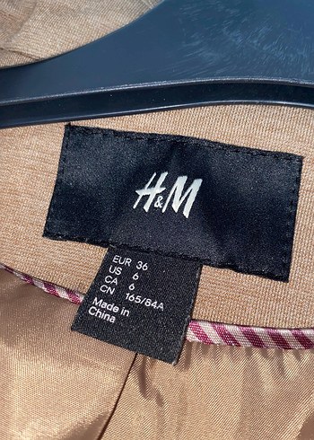 s Beden Bej Kadın Düğmeli Blazer Ceket